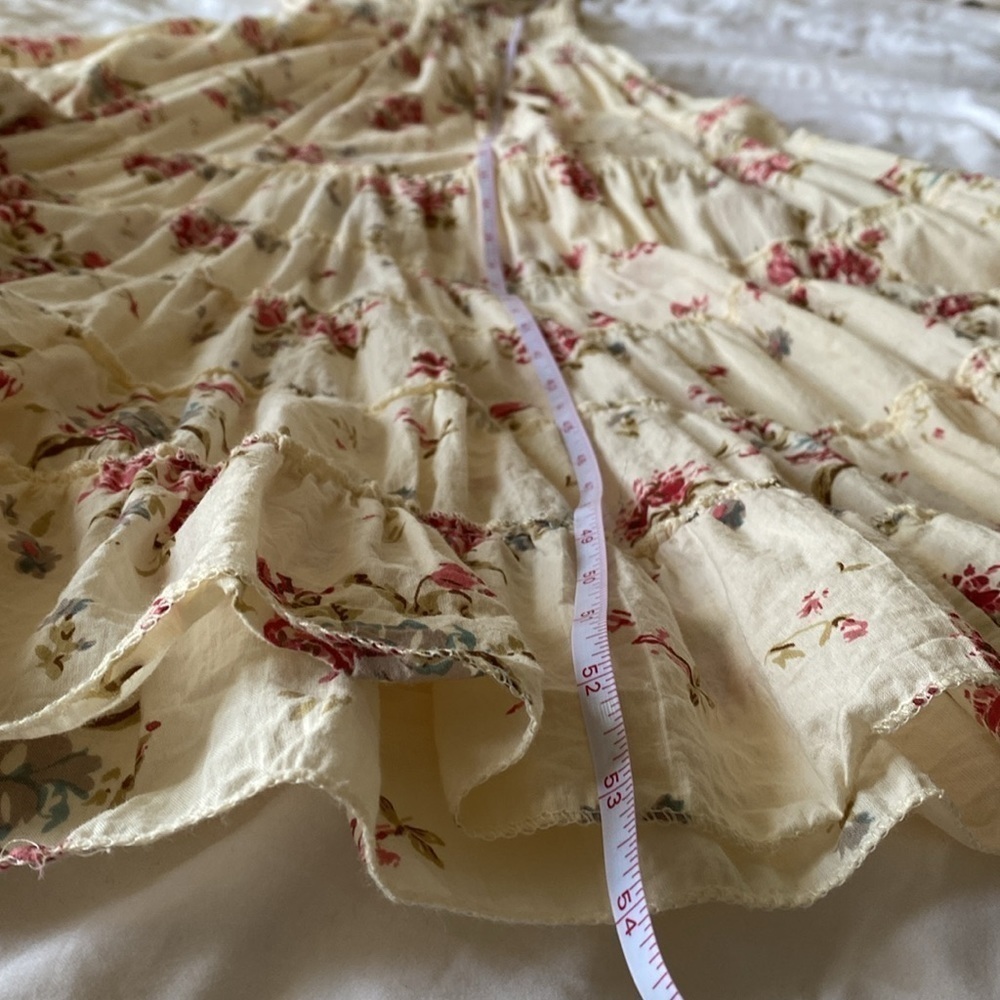 AMAYA Romantic Long Floral Cotton Dress S/M - Picture 13 of 16
